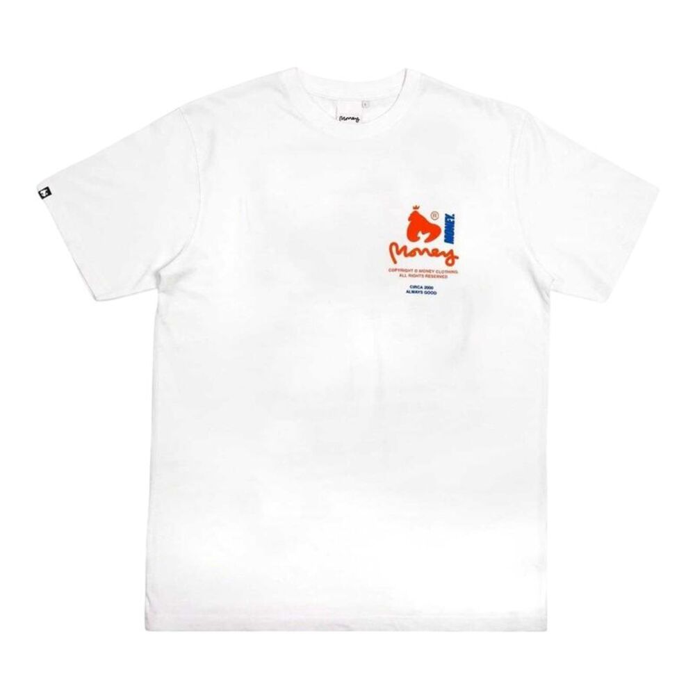 Money Unisex Adult Single Jersey T-Shirt / White